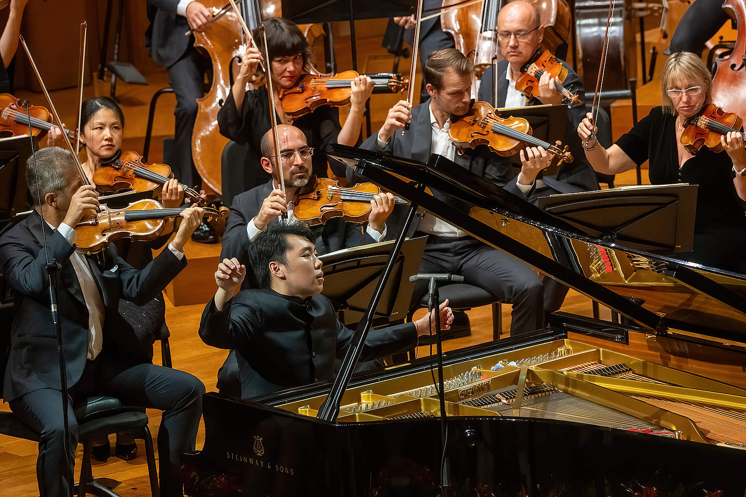© Jeremy Xie The Orchestre de la Suisse Romande on tour at the National Center for the Performing Arts in Beijing with pianist George Li and conductor Jonathan Nott